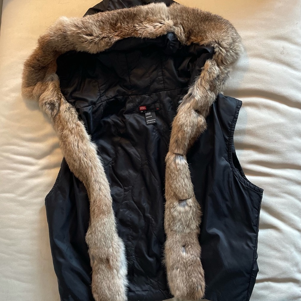 Diesel Fur Jacket Liner with Hood